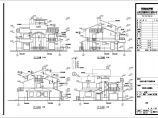 富阳某地三层砖混结构别墅建筑设计施工图纸图片1