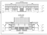 某仿古寺庙二层韦陀殿建筑设计图纸图片1
