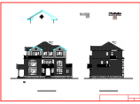 某欧式3层独栋别墅框架结构设计图纸图片1