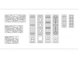 非常实用的古代建筑门窗马头围墙素材建筑构造CAD施工图图片1