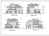 某地三层框架结构小别墅建筑设计施工图纸图片1