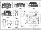 杭州某地两层砖混结构别墅施建筑设计施工图纸图片1