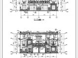 某地三层框架结构双拼西班牙别墅建筑设计施工图图片1