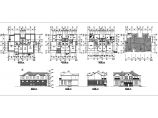 某二层带夹层双拼别墅建筑设计图（长19.44米 宽13.62米）图片1