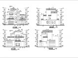 简洁三层坡屋顶自建房屋建筑设计图图片1