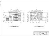 某地三层框架结构小型别墅建筑方案设计图图片1