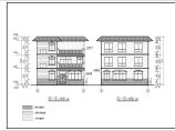 海南某三层框架结构新农村小别墅建筑施工图图片1