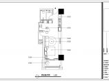 【西宁】40平现代简约一居室样板间装修施工图（含水电）图片1