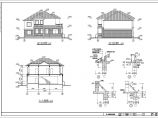 简洁带旋转楼梯经济二层农村房屋建筑设计图图片1