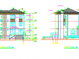某地区大型双拼别墅建筑施工图（全套）图片1