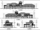 某地3层框架结构会所建筑设计方案图图片1