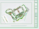 【江苏】某公司景观工程绿化总平面规划图图片1