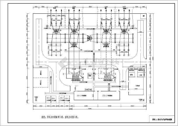 某地110千伏变电站总平面布置图及设计方案