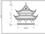 某地砖木结构观音寺建筑设计施工图图片1