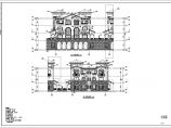 某地3层框架结构简欧式别墅建筑方案图图片1