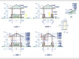 木构架木亭建筑施工图（共4张图纸）图片1
