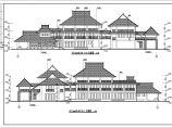 某地三层傣式商业楼建筑设计方案图图片1