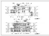 某地3层框架结构现代风格别墅建筑方案设计图纸图片1