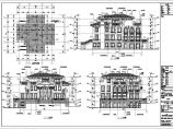 某地三层混合结构别墅建筑设计施工图纸图片1