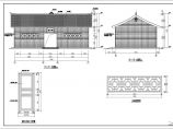 南充二层框架结构仿古园林古建筑群建筑施工图图片1