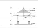 小区景观工程欧式砂岩干挂方亭设计图图片1
