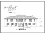 湖南二层框架结构双拼别墅建筑设计施工图图片1