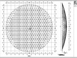 某工程103.8米跨度球壳网架全套结构施工图图片1