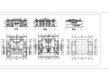 某二层欧式双拼别墅建筑设计图（长21.6米 宽16.5米）图片1