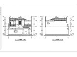 中式风格二层舒适带车库新农村房屋建筑设计图图片1