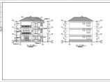 某三层框架别墅建筑、结构、电气施工图图片1