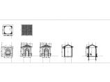某框架结构会所建筑工程门岗设计图图片1