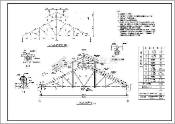 三角房梁结构图图片