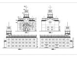 某地区三层框架结构教堂建筑设计方案图纸图片1