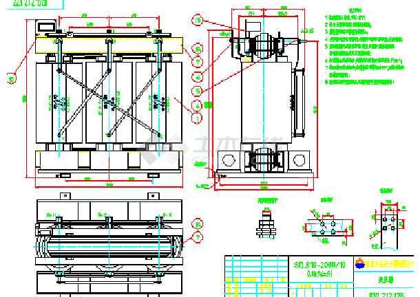 干式变压器总装图