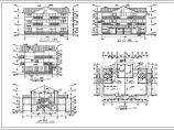 某三层双拼别墅建筑设计图（长21.24米 宽14.34米）图片1