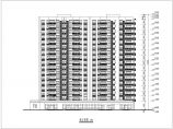 某地区18层高层住宅楼建筑方案图（一梯四户）图片1