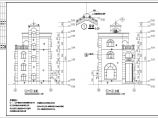 某地三层框架结构小别墅建筑设计施工图（简欧风格）图片1