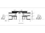 某典型两个连体三开间新农村自建别墅建筑全套CAD设计施工图图片1