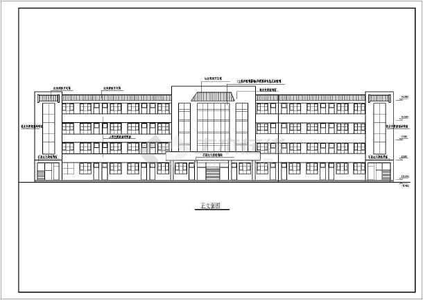 某小学四层框架结构教学楼建筑施工图