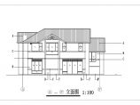 中式风格带地下室游泳池二层半别墅建筑设计图图片1