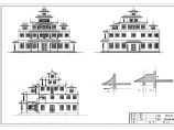 尼泊尔风格寺庙建筑施工图cad图片1