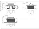 单层三间古代建筑庙宇大殿建筑CAD施工图（含详细说明）图片1