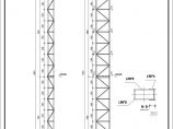 某钢结构组合柱广告牌支架结构施工图图片1