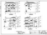 某地3层混凝土框架剪力墙结构别墅建筑施工图纸图片1