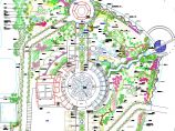 某地文化广场绿化工程总平面图（含植物名）图片1