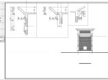 某小区大门建筑设计cad施工图（含平面图、立面、剖面）图片1