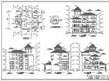 【福建】某四层框架结构简欧风格别墅建筑施工图图片1