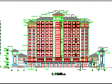 青岛市某大型酒店建筑电气施工CAD布置图图片1