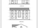 多层欧式风格别墅建筑、结构设计施工图图片1
