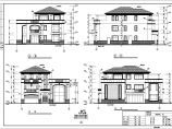 中南地区三层框架结构独栋欧式别墅建筑设计施工图图片1
